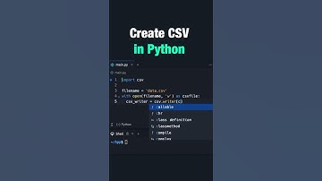 Create CSV FIle in Python  #softlinks #python #softwareengineering