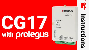 CG17 with Protegus app. Cellular security control panel set up and control.