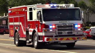 Fredericksburg Fire Department Engine 1 Responding Code 3