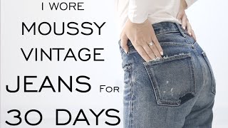 I wore ONE PAIR OF JEANS for 30 Days : Moussy Vintage Denim : Streetwear : Emily Wheatley