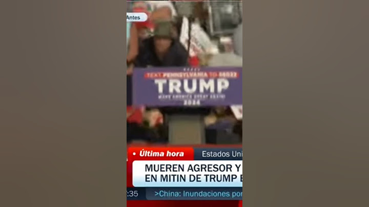 momento exacto del atentado a Donald Trump!