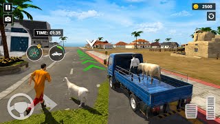 Farm Animal Transport gameplay | Goat delivery | Drop off at market destination  screenshot 3