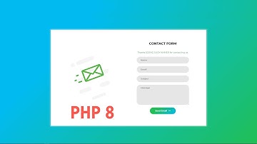Send Mail form contact PHP 8 and fix error line 45 PHPMailer