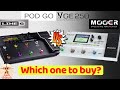 Line 6 POD GO vs MOOER GE 250: which one to buy?