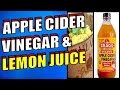 The Benefits of Apple Cider Vinegar & Lemon Juice For Weight Loss and Healthy Skin