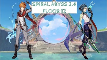 Spiral Abyss 2.4 || Floor 12 (9 stars) || C0 Childe & C1 Xiao || Genshin Impact