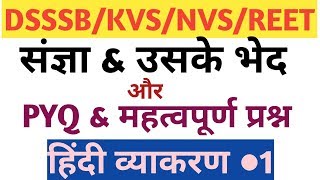 Hindi For Dsssb 2020||हिंदी व्याकरण||संज्ञा और उस पर  आधरित प्रश्न||DSSSB/KVS/REET/NVS/UPTET