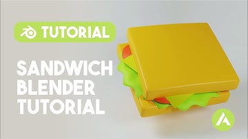 Blender 3D Beginner Tutorial : Sandwich