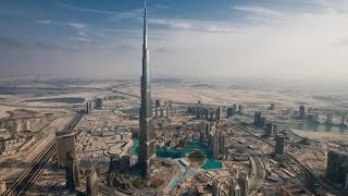 Дубай, Бурдж-Халифа (124-й этаж, скорость лифта, вид с высоты )