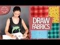 How to draw fabrics | Fashion drawing with markers | Justine Leconte