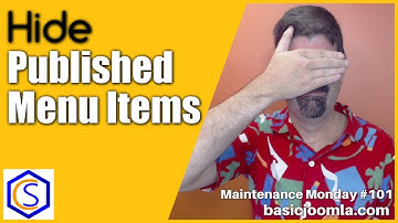 How to Hide Published Menu Items in Joomla 🛠 MM Live Stream #101