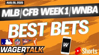 WagerTalk TV SHORTS LIVE | Free Sports Picks | Sports Betting Predictions & Tips | Thursday 8/28/25