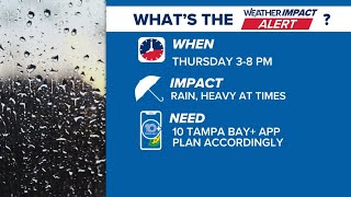 Weather Impact Live: Tracking heavy rain for Thursday