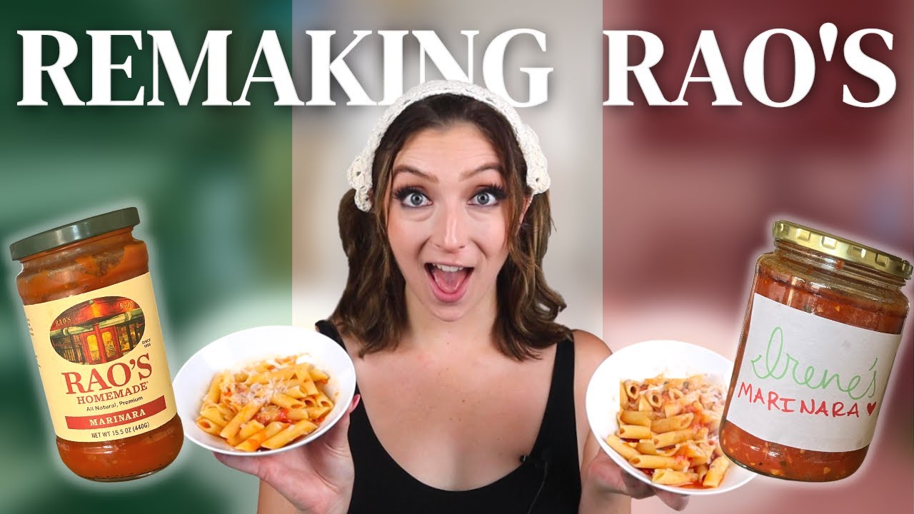 Remaking the FAMOUS Rao's Pasta Sauce Irene Walton YouTube