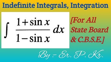 Integral of (1 - sinx)/(1+ sinx) ❖ Calculus 1