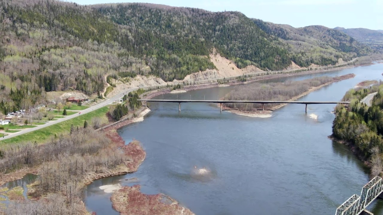 Where Rivers Meet Matapedia & Restigouche Gaspesie Quebec DJI Mavic 2