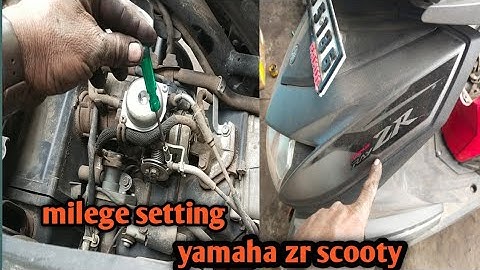 how to set milege yamaha zr scooter