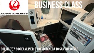 Japan Airlines Business Class Boeing 787-9 Dreamliner | Tokyo Haneda to San Francisco