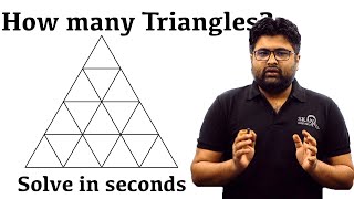 How many triangles ? Counting figure reasoning | counting Triangles simplified.