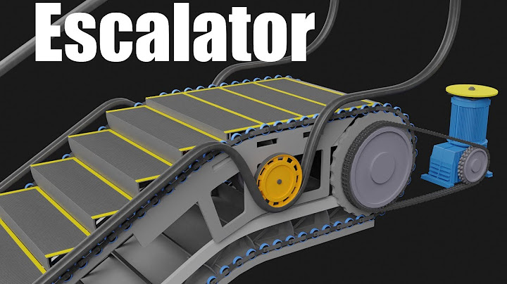 Comment fonctionne un escalier mécanique ?
