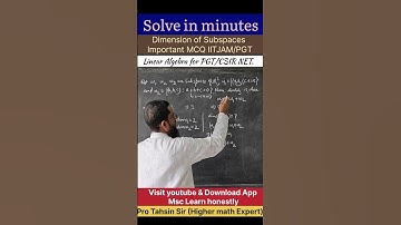 Doubt question Dimension of Subspaces, Dimension of intersection of Subspaces, and sum of Subspaces