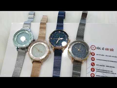 Video Đồng hồ nữ JULIUS Hàn Quốc JA-1216 dây thép mặt đính đá - youtube