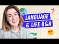 How many hours do I study languages for? | Q&A | Obstacles, updates, faith and more 💕