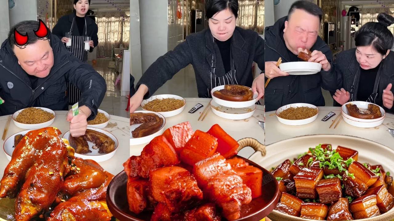 Мой глупый муж добавил горчицу в тушеную свинину, поэтому мне пришлось заставить его съесть ее са...