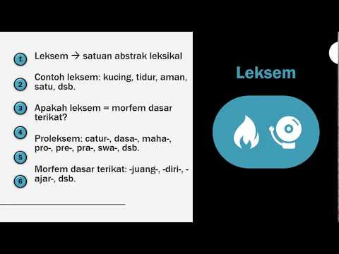 Video: Apakah leksem dalam bahasa?
