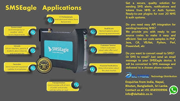 SMSEagle gateway sends SMS directly to GSM network without using Internet connection.