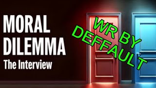 Moral Dilemma: The Interview speedrun (Ending 1) in 20:32 [WR] screenshot 3