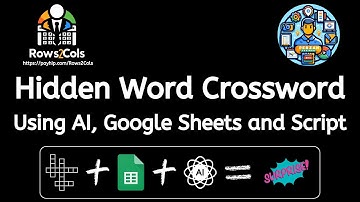 Revolutionize Crosswords: AI & Google Sheets for Interactive "Hidden Word" Puzzles!