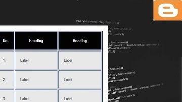 How To Create A Table In A Blogger Post | Add Table In A Blogger Post | Insert A Table In Blog