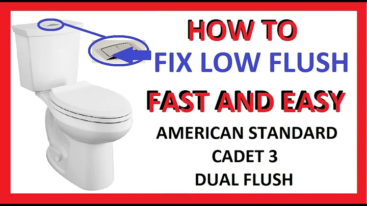 How to Fix Low / Lite Flush Problem - American Standard Cadet 3 Dual Flush Toilet - doesn’t work