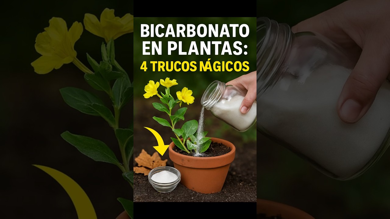 BICARBONATO en PLANTAS 4 TRUCOS MÁGICOS