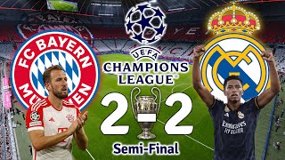 Bayern Munich 2 - 2 Real Madrid - UEFA Champions League |  Match Highlights