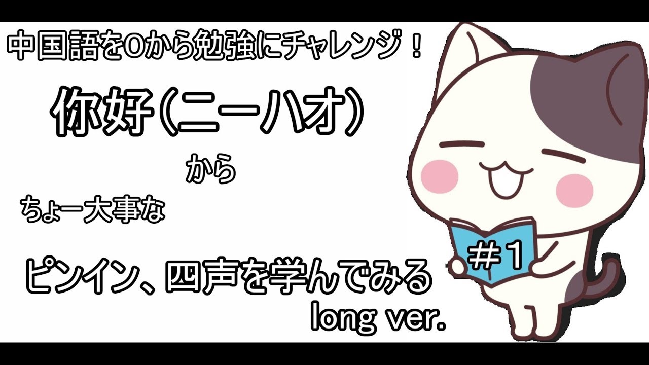 1 中国語講座 你好（ニーハオ）からピンイン、四声を勉強！ なにから