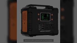 Howeasy 300W Portable Power Station, 236Wh Solar Generator (Without Solar Panel), Pure Sine Wave 110