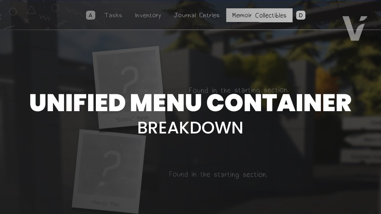 Unified Menu Container - Breakdown (SF5)