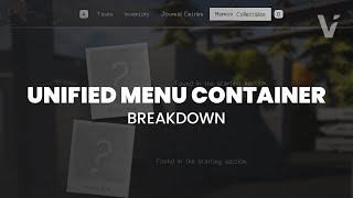 Unified Menu Container - Breakdown (SF5)