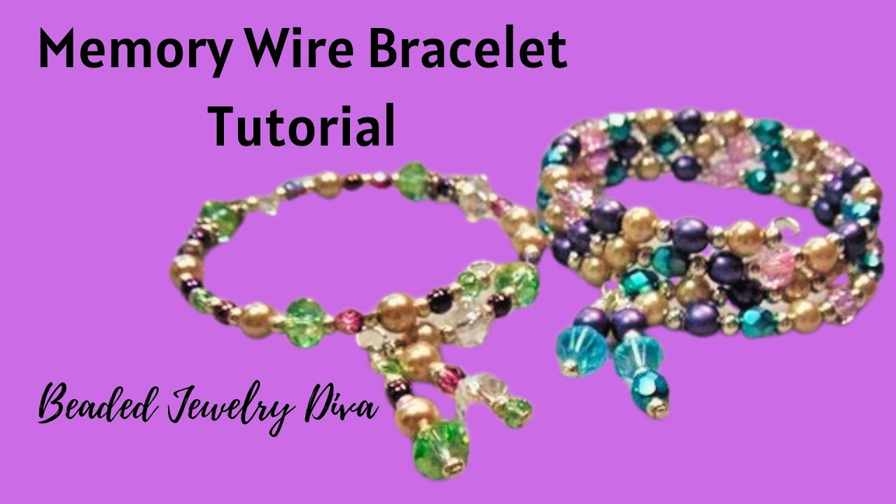 Silk + Pearl DIY Memory Wire Bracelet - Happy Hour Projects