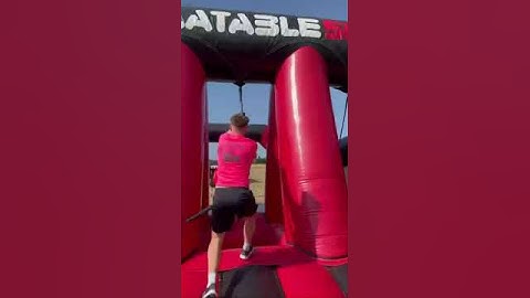 Lily and George take on the Inflatable 5k!  #obstaclecourse