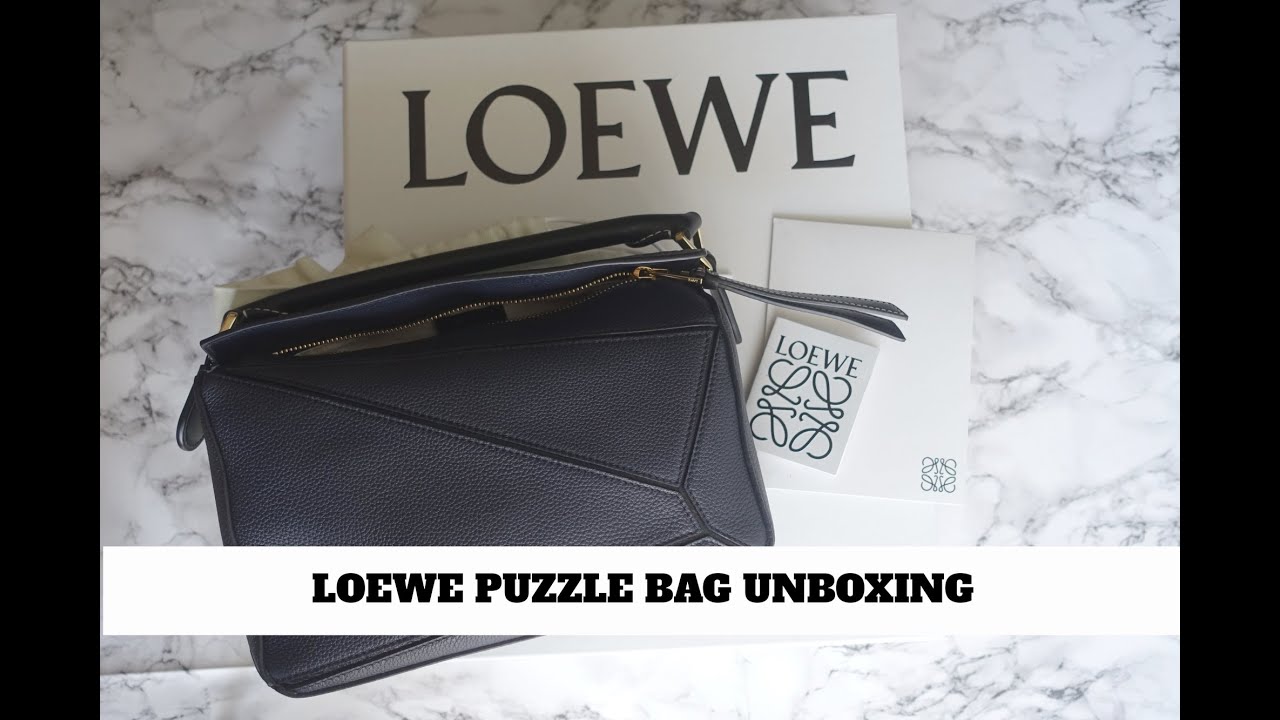 Got my dream Loewe small puzzle bag in midnight navy/black, pre