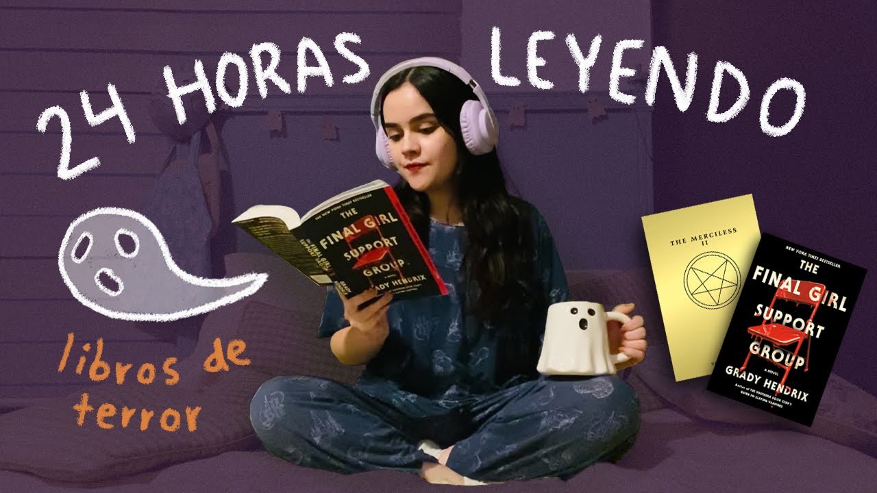 ¡24 HORAS LEYENDO LIBROS DE TERROR! 👻