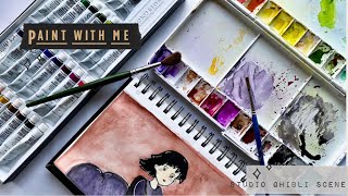 Painting Studio Ghibli Scene