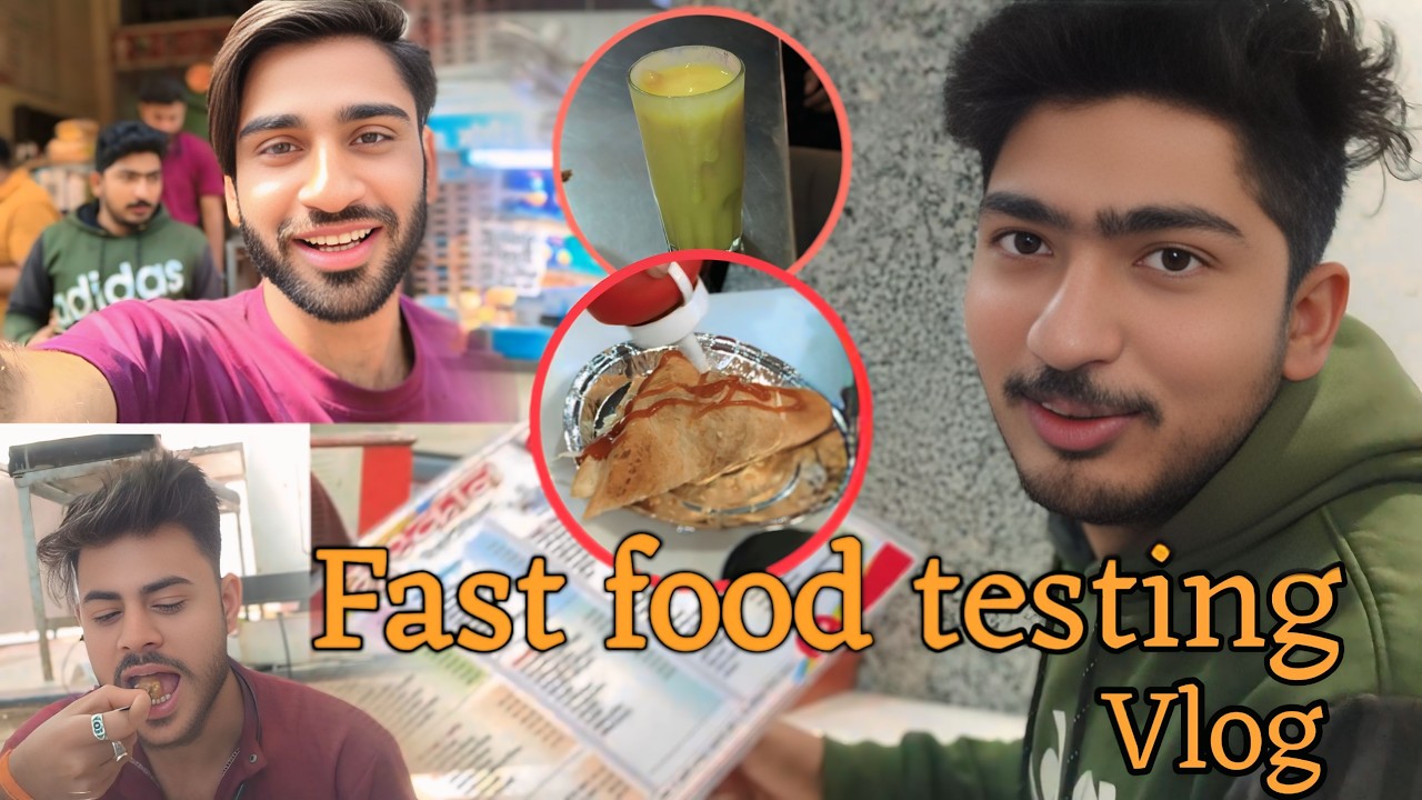 Fast food 🤤 testing Vlog  #fojavlog #trending #vlog #explorepage #fastfood #food #fast #testing
