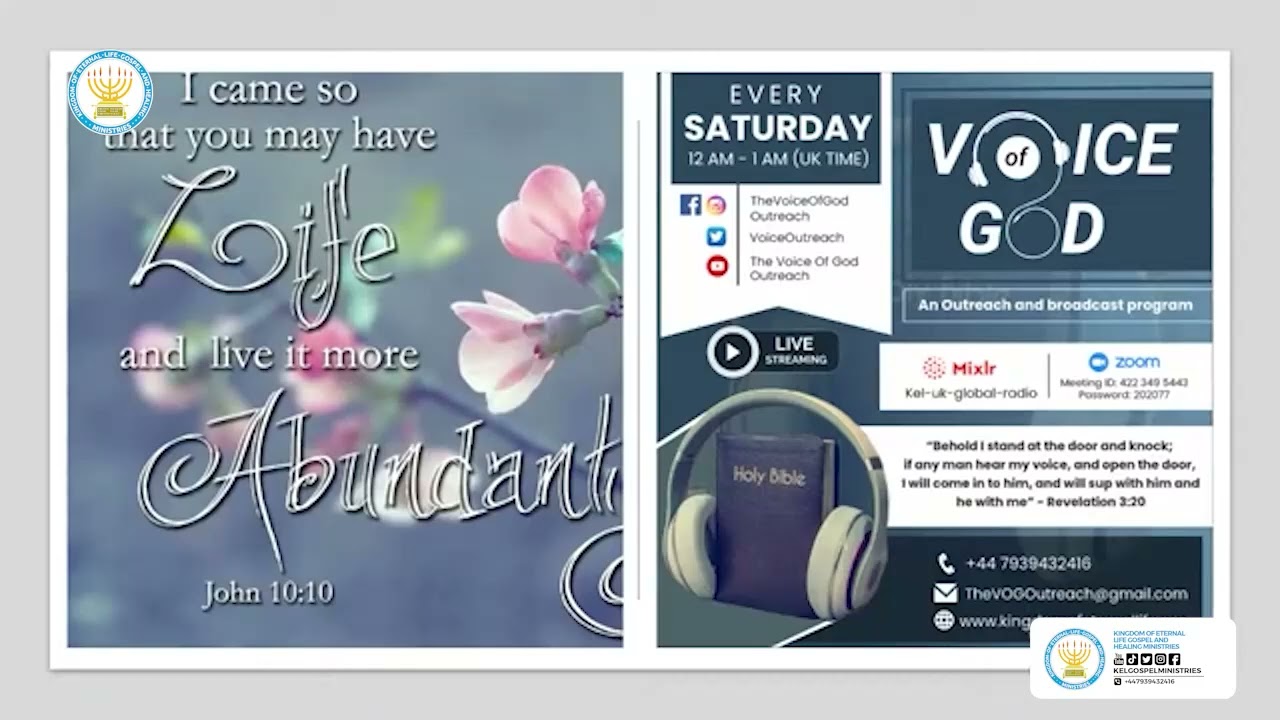 LIVE🔔 Spiritual Blindness & Evil Vail🔥| Voice of God Global Outreach EP2514 | 17 May 2025 | 12AM-1am