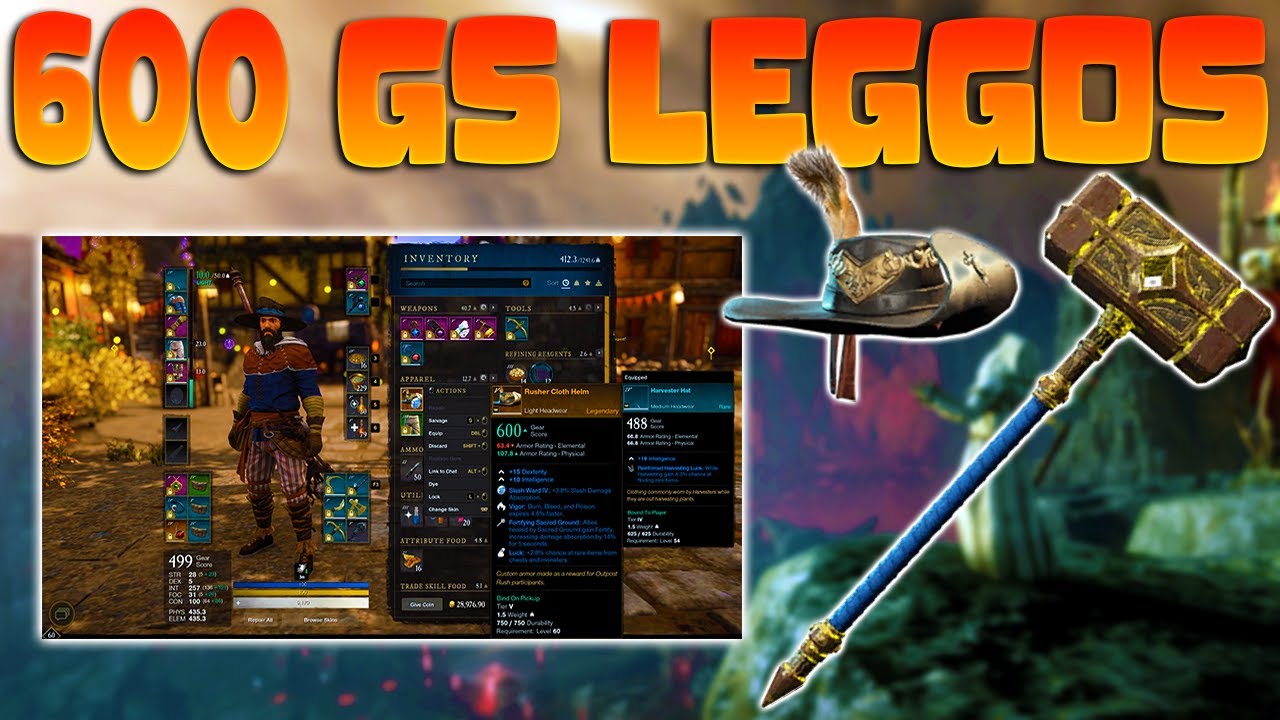 GET 600 GEARSCORE LEGENDARY GEAR EASILY! Do This Now! Max Legendary Weapons & Armor! | New World!