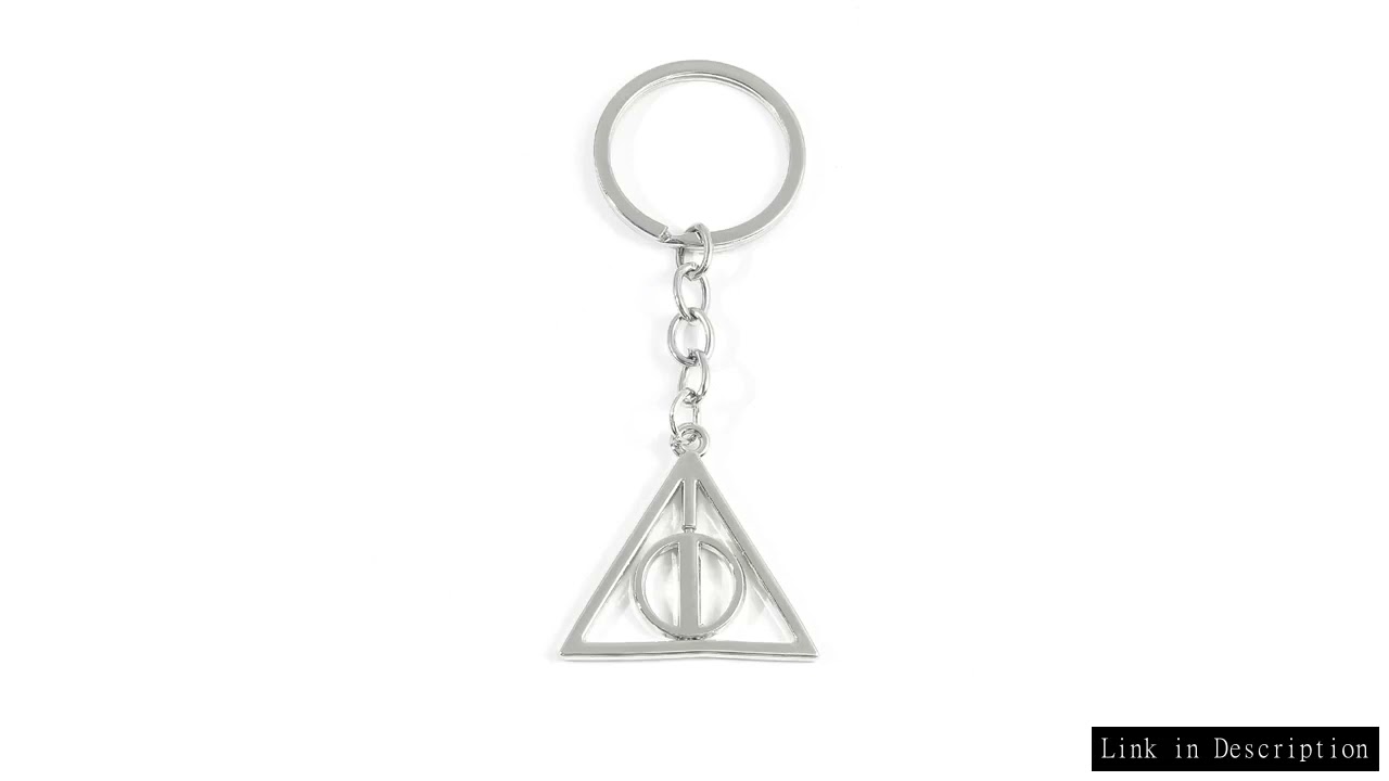 Harry Potter Keychain Movie Deathly Hallows Pendant Keychain Men Women Backpack Pendant Jewelry Acce