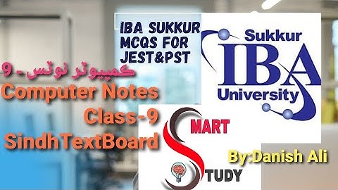 Notes of computer class 9| Jest Pst|IBA test preparations